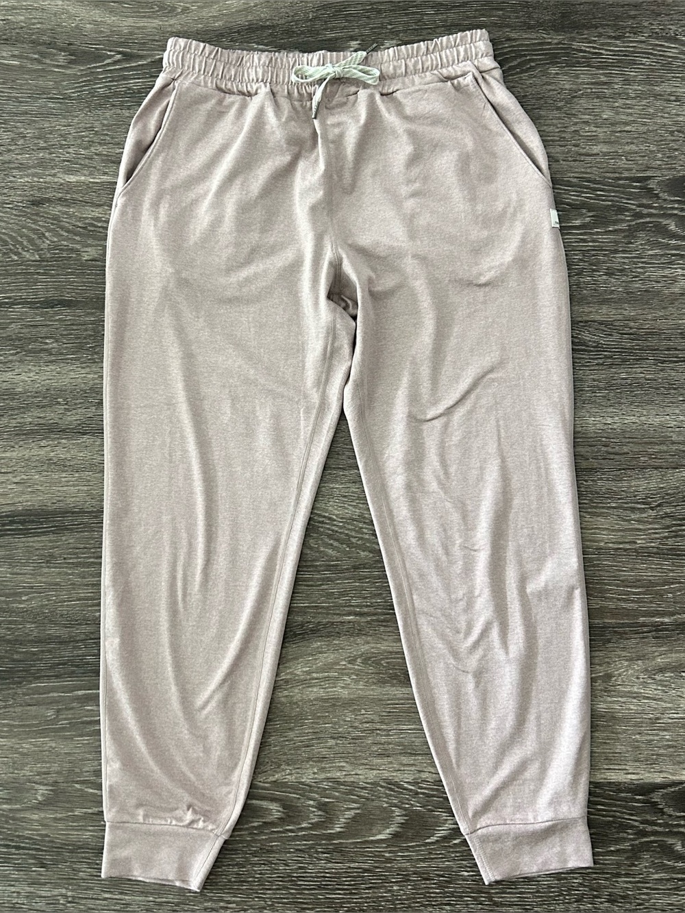 Vuori Performance Jogger VW303 Women's S Heathered Mauve Pink Pants Soft Stretch